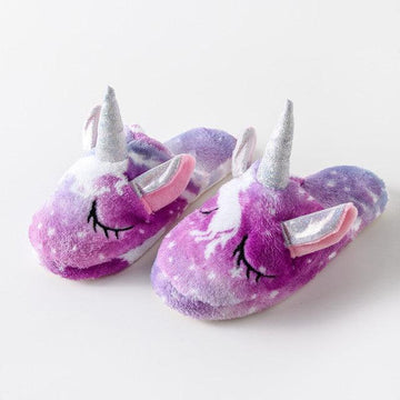 Chaussons Licorne Violet