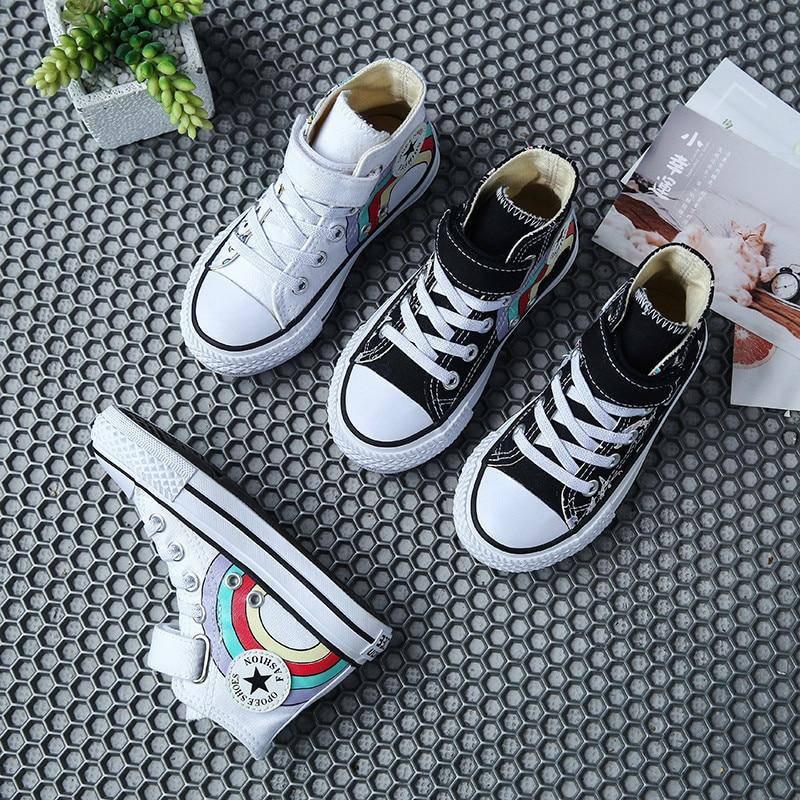 Chaussures Licorne<br> Haute type Converse - Une Licorne