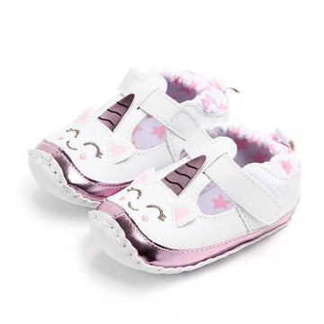 Chaussures souples licorne bébé