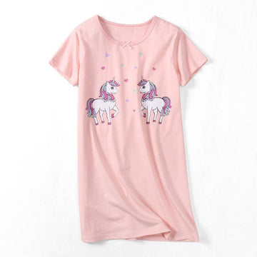 Chemise de nuit classique licorne fille