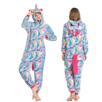 Combinaison licorne bleue et rose