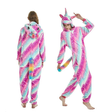 Combinaison licorne multicolore