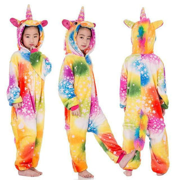 Combinaison licorne pyjama multicolore