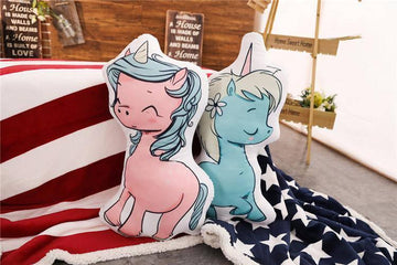 Coussin Licorne Mignon