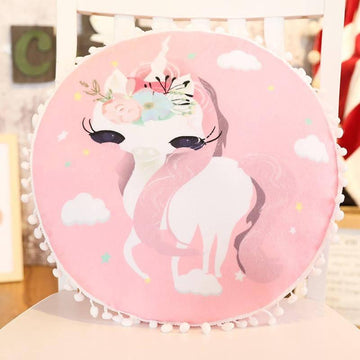Coussin Licorne Rond