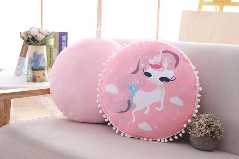 Coussin Licorne Rond - Une Licorne
