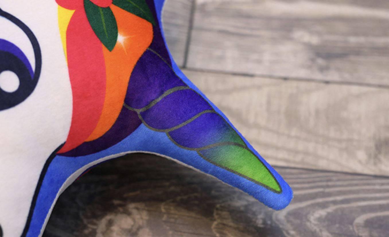Coussin Licorne<br> Décoration Couleurs Vives - Une Licorne