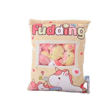 Coussin Licorne<br> Peluches Miniatures Surprises