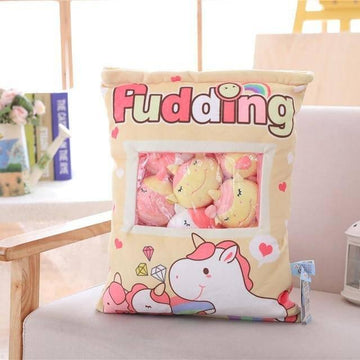 Coussin Licorne<br> Peluches Miniatures Surprises