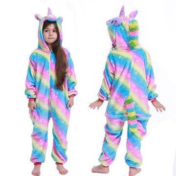 Déguisement licorne arc-en-ciel