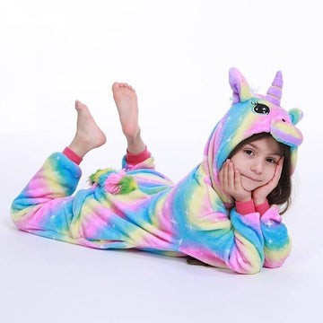 Déguisement licorne arc-en-ciel
