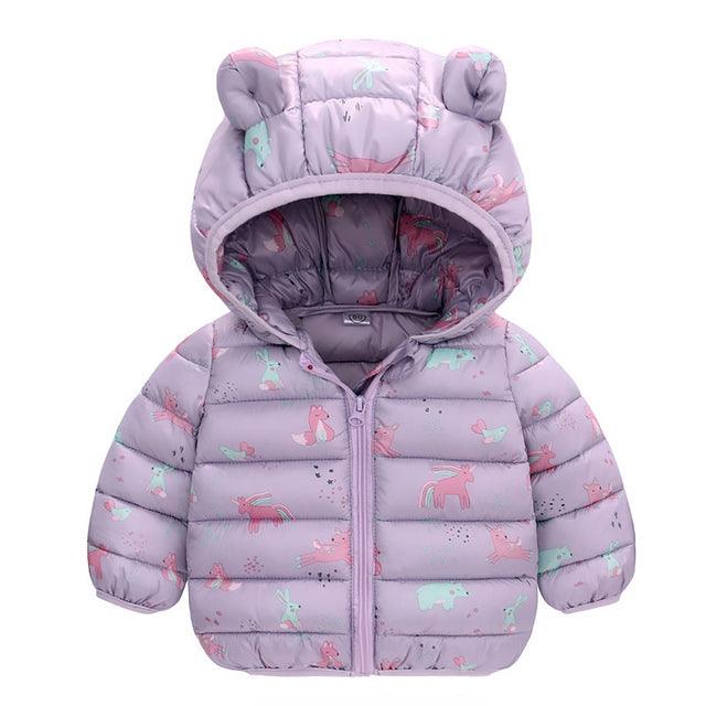 Doudoune licorne fille