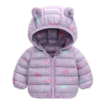 Doudoune licorne fille