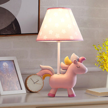 Lampe licorne orange