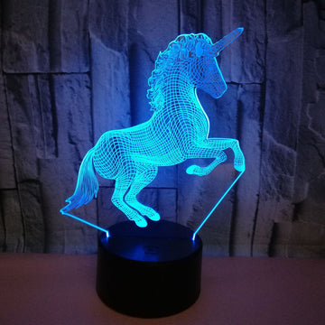 Lampe licorne 3d