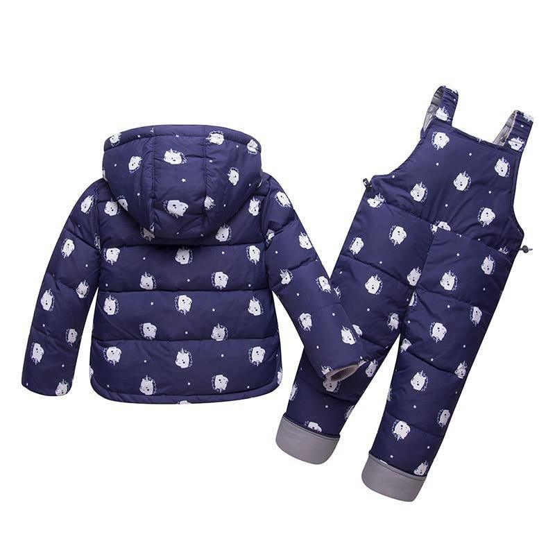 Ensemble Doudoune et Pantalon Licorne Hiver - Une Licorne