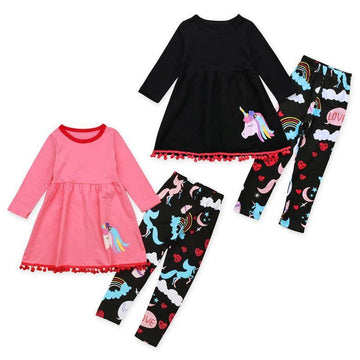 Ensemble licorne robe et pantalon