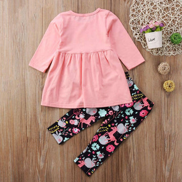 Ensemble licorne rose clair