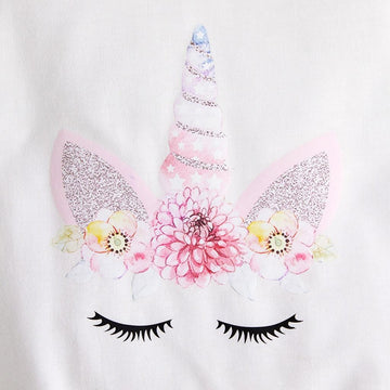 Ensemble survêtement licorne black & white fille