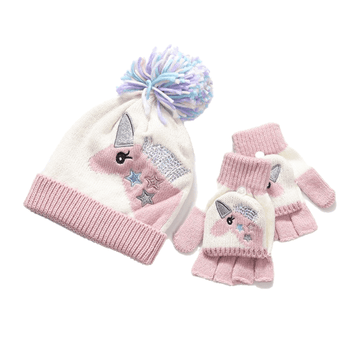 Gants et Bonnet Laine Licorne