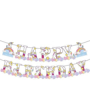 Guirlande anniversaire licorne