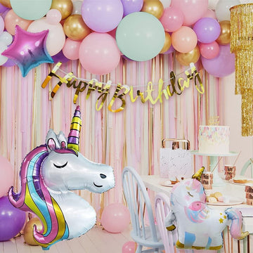 Guirlande ballons licorne magique