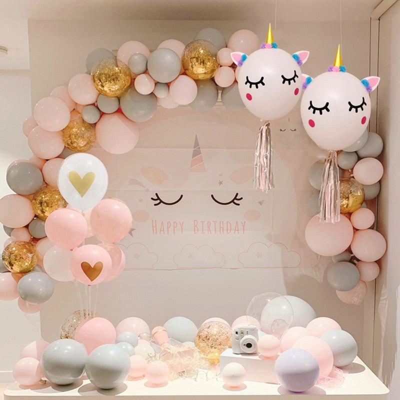 Guirlande ballons licornes Saint Valentin - Licorne