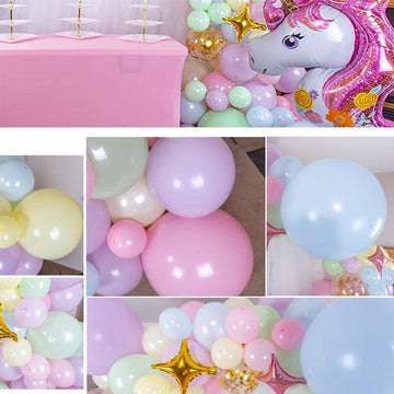 Guirlande de ballons licorne Kawaii en arc