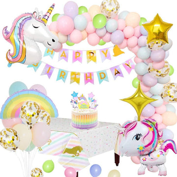 Guirlande de ballons licornes en arc
