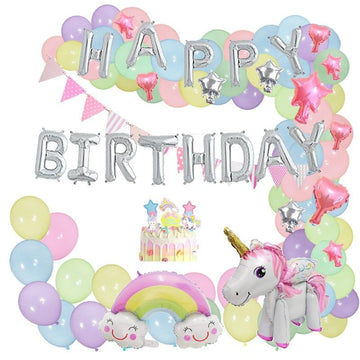 Guirlande licorne 3D décoration anniversaire