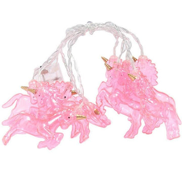 Guirlande lumineuse mini licornes roses