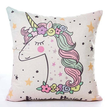 Housse de Coussin<br> Licorne Hippie