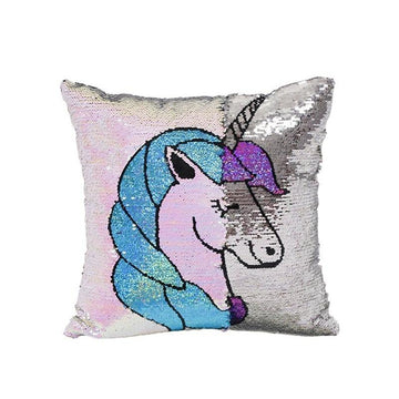 Housse de Coussin<br> Licorne Sequin