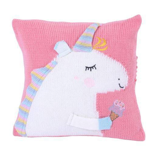 Housse de Coussin<br> Licorne Tricot - Une Licorne