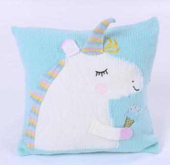 Housse de Coussin<br> Licorne Tricot - Une Licorne
