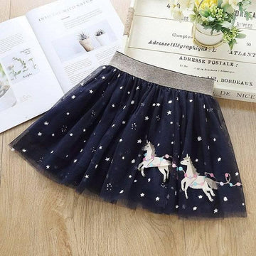 Jupe Licorne Etoilée En Tulle Pour Fille
