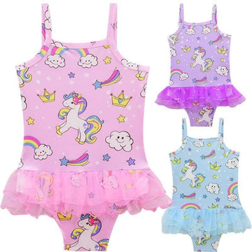 Maillot de bain licorne à tutu