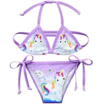 Maillot de bain licorne fille deux-pièces
