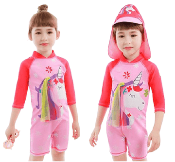 Maillot de bain licorne type combinaison