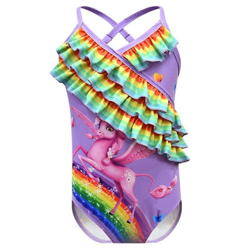 Maillot de bain licorne volants fantaisies