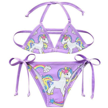 Maillot deux-pièces licorne