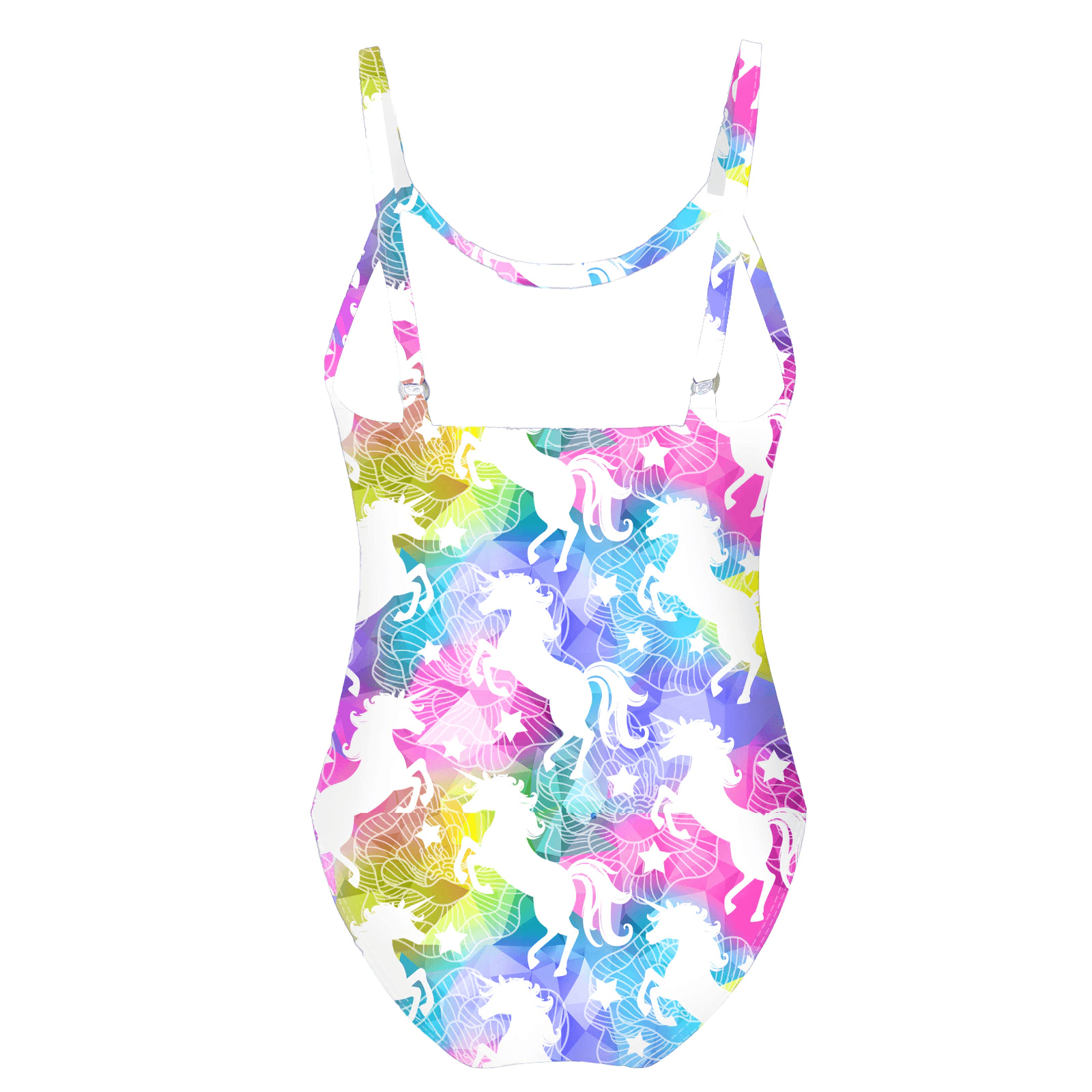Maillot licorne une pièce multicolore