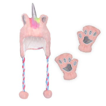 Mitaines Pattes et Bonnet Licorne