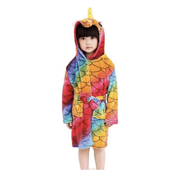 Peignoir Bain Enfant Licorne