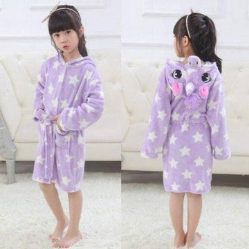 Peignoir de Bain Petite Fille Licorne