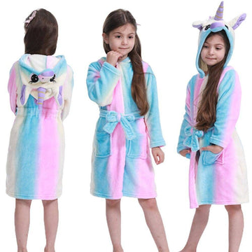 Peignoir Éponge Fille Licorne