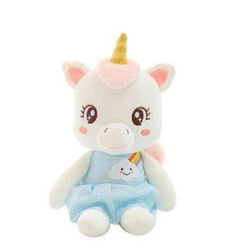 Peluche Licorne Bébé aux Grands Yeux