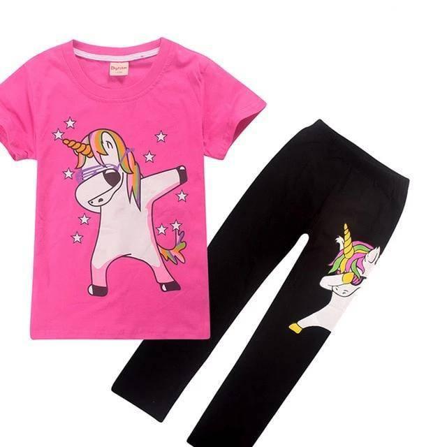 Pyjama Licorne qui Dab <br> Enfant - Une Licorne