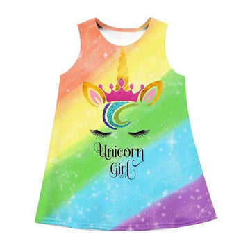 Robe Chasuble Unicorn Fille