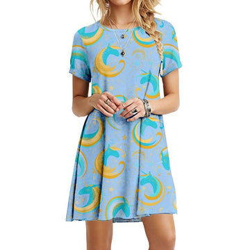 Robe estivale licorne femme